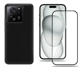 etui-do-xiaomi-13t-matowy-case-czarny-zestaw-szklo-hartowane-9h-ochronne
