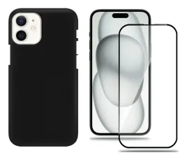 etui-do-iphone-12-mini-matowy-case-czarny-zestaw-szklo-hartowane-9h-stylowy
