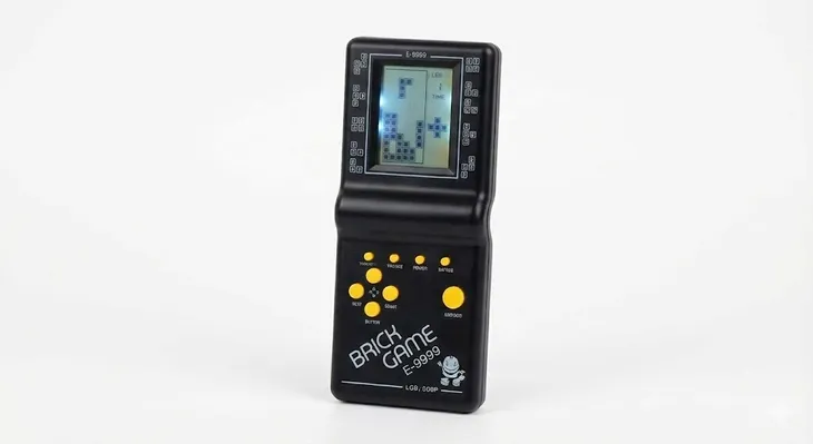 KONSOLA PRZENOŚNA GRA ELEKTRONICZNA TETRIS BRICK GAME 9999 W 1 RETRO