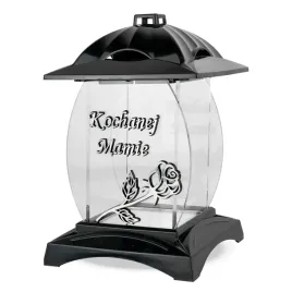 znicz-artystyczny-kochanej-mamie-25-cm-czarny-zpgmb-dedykacja-dla-mamy