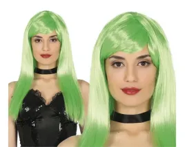 peruka-z-grzywka-wlosy-poldlugie-zielony-neon-disco-neon-party-karnawal
