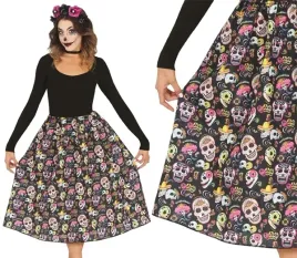 spodnica-catrina-czaszki-halloween