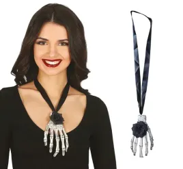 reka-szkieletora-kosciotrupa-kosciotrup-naszyjnik-halloweenowy-halloween