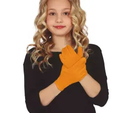 rekawiczki-dzieciece-pomaranczowe-17-cm-krotkie-karnawal-halloween