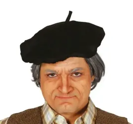 czarny-beret-dodatek-stroju-retro-karnawal