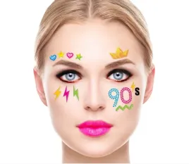 naklejki-na-twarz-kolorowe-lata-90-make-up-karnawal