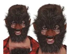 wlochata-maska-wilkolaka-wilkolak-brazowa-halloweenowa-maska-halloween