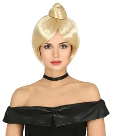 peruka-damska-jasny-blond-z-kokiem-kok-disco-karnawal-impreza