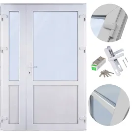 drzwi-sklepowe-pcv-zewnetrzne-dwuskrzydlowe-plastikowe-lewe-140x210-od-reki