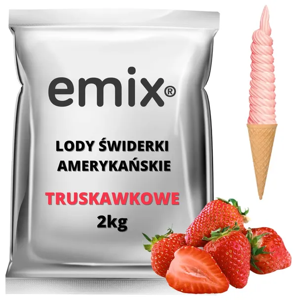 LODY AMERYKAŃSKIE ŚWIDERKI TRUSKAWKOWE 2kg mieszanka w PROSZKU