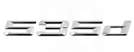 bmw-emblemat-535d-napis-litery-na-klape