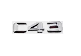mercedes-emblemat-c43-c-43napis-litery-wypukly