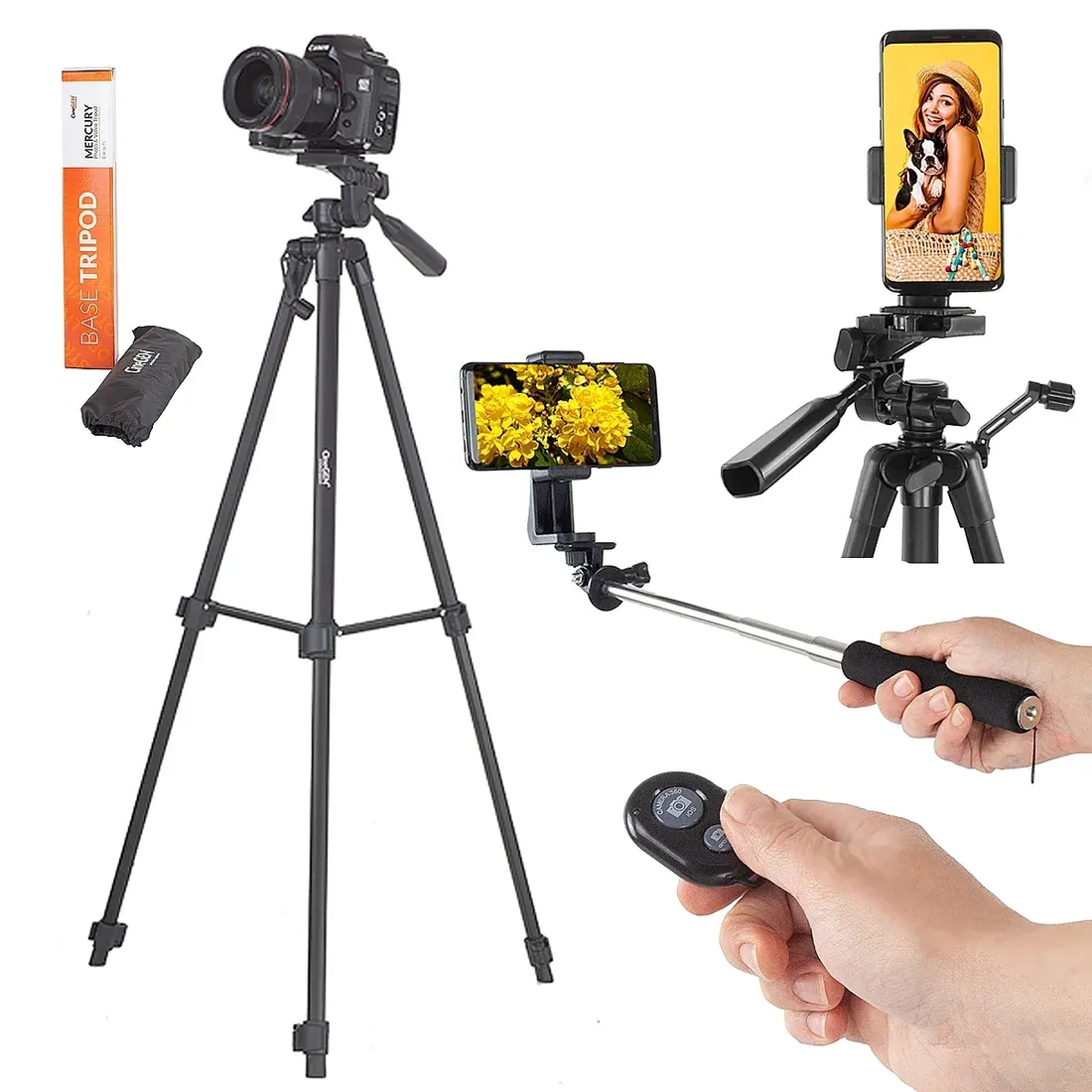 duzy-komplet-stick-statyw-pilot-adapter-smartfon-stan-nowy
