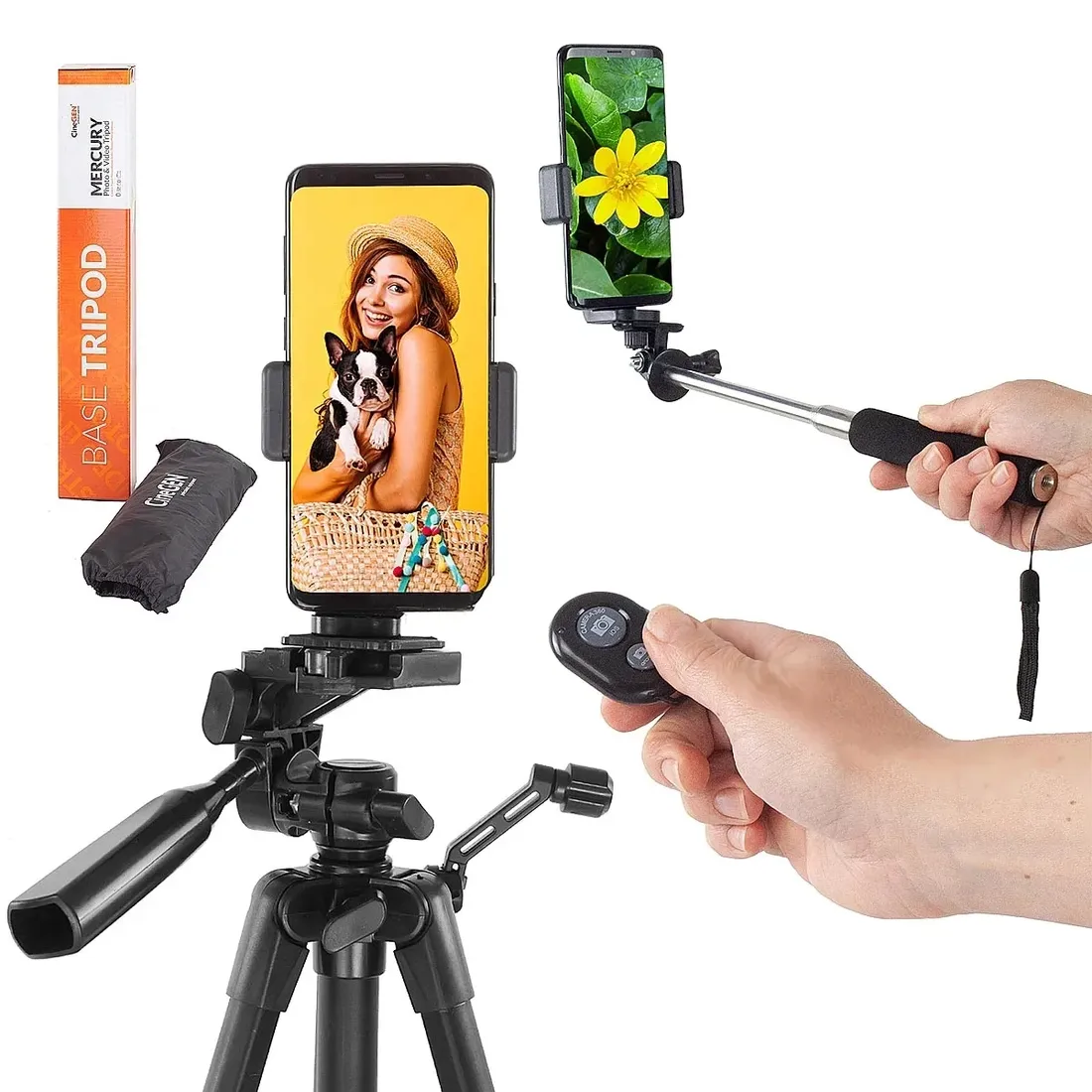 duzy-komplet-stick-statyw-pilot-adapter-smartfon