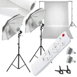 komplet-z-tlem-academy-2xled-85w-blacksilver-84cm