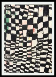 plakat-na-sciane-do-salonu-abstrakcja-czarne-linie-kwadraty-modern-70x50cm