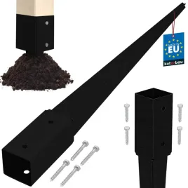 podstawa-slupa-wbijana-do-ziemi-kotwa-czarny-61x61x750-pergola-altana-stal