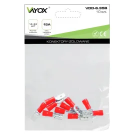 konektory-izolowane-plaskie-63mm-meskie-zenskie-czerwone-vdd-6-35r