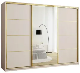 szafa-przesuwna-z-lustrem-280-cm-gold-new-trzydrzwiowa-z-polkami-i-drazkami