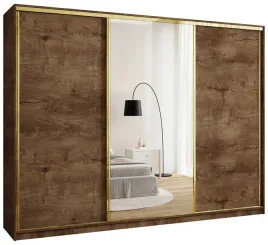 szafa-przesuwna-z-lustrem-280-cm-gold-new-trzydrzwiowa-z-polkami-i-drazkami