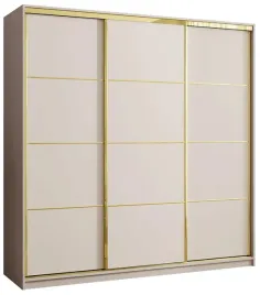 szafa-przesuwna-200-cm-gold-new-trzydrzwiowa-z-polkami-i-szufladami