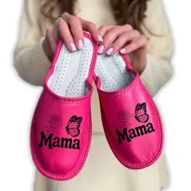 pantofle-kapcie-rozowe-dla-mamy-mama-roza-na-dzien-mamy-prezent-rozmiar-37