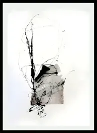 plakat-na-sciane-do-salonu-abstrakcja-czarne-linie-biale-tlo-modern-70x50cm