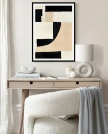 plakat-na-sciane-do-salonu-malowana-abstrakcja-ksztalty-70x50cm