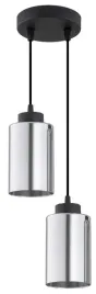 lampa-wiszaca-sufitowa-szklana-tuba-grafit-chrom