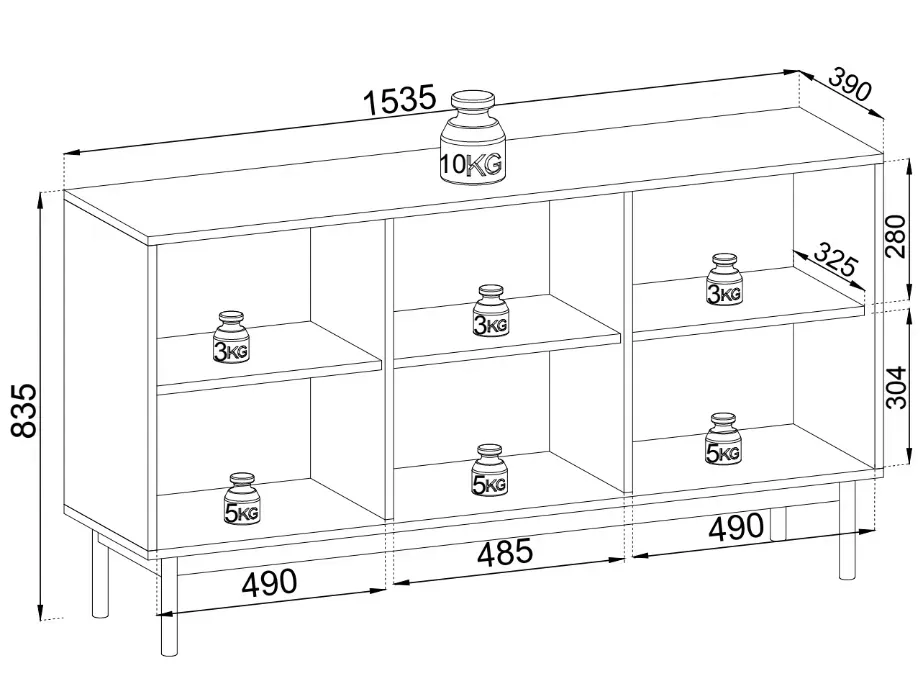 komoda-3-rocco-dab-linea