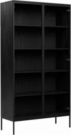 regal-indust-witryna-190cm-szklane-drzwi-metalowe-nogi-czarny