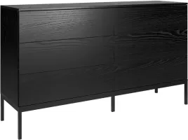 komoda-indust-150cm-6-szuflad-metalowe-nogi-czarny