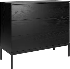 komoda-indust-100cm-3-szuflady-metalowe-nogi-czarny