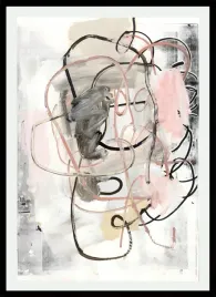 plakat-na-sciane-do-salonu-abstrakcja-barw-czarne-linie-modern-70x50cm