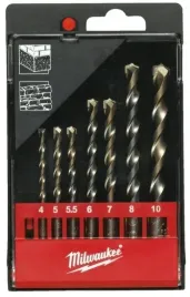 milwaukee-wiertla-do-betonu-komplet-8szt-3-4-5-6-7-8-9-10mm-4932480158