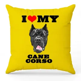 poduszka-zolta-i-love-my-cane-corso-dla-milosnika-psow-prezent-upominek-hit