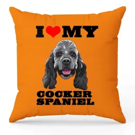 poduszka-pomaranczowa-i-love-my-cocker-spaniel-dla-milosnika-psow-prezent