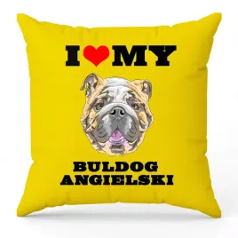 poduszka-zolta-i-love-my-buldog-angielski-milosnika-psow-prezent-upominek