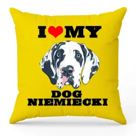 poduszka-zolta-i-love-my-dog-niemiecki-dla-milosnika-psow-prezent-upominek