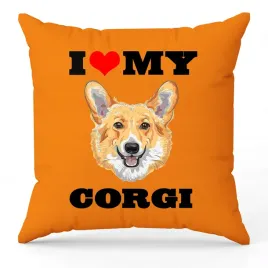 poduszka-pomaranczowa-i-love-my-corgi-dla-milosnika-psow-prezent-upominek