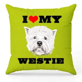poduszka-zielona-i-love-my-westie-dla-milosnika-psow-prezent-upominek-40x40