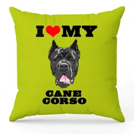 poduszka-zielona-i-love-my-cane-corso-dla-milosnika-psow-prezent-upominek