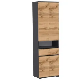 szafka-na-buty-supra-80x36-szafa-z-szuflada-d1n1-czarny-dab-wotan