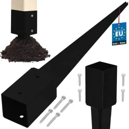 podstawa-slupa-wbijana-do-ziemi-kotwa-czarny-81x81x750-pergola-altana-stal