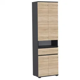 szafka-na-buty-supra-80x36-szafa-z-szuflada-d1n1-czarny-dab-sonoma