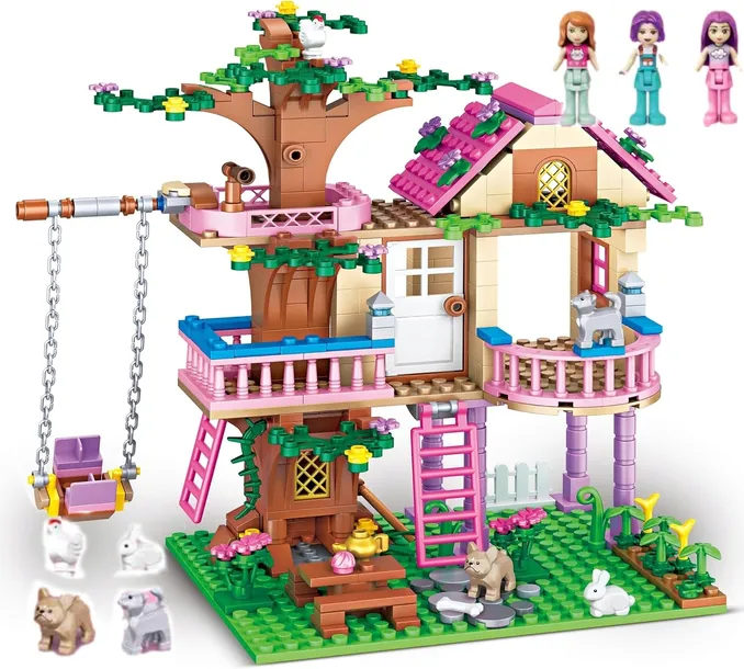 KLOCKI DOMEK NA DRZEWIE KLOCKI 504 EL FRIENDS DLA DZIEWCZYNEK DOM PRZYJAŹNI
