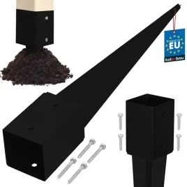 podstawa-slupa-wbijana-do-ziemi-kotwa-czarny-91x91x750-pergola-altana-stal