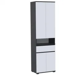 szafka-na-buty-supra-80x36-szafa-z-szuflada-d1n1-czarny-bialy