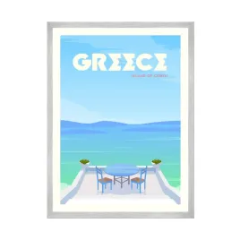 plakat-panstwa-grecja-wyspy-kreta-morze-wakacje-21x297-cm-ramka-srebrna