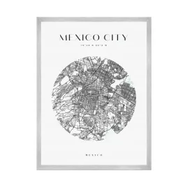 plakat-mapa-miasta-meksyk-kolo-21x297-ramka-srebrna